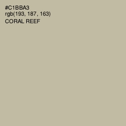 #C1BBA3 - Coral Reef Color Image