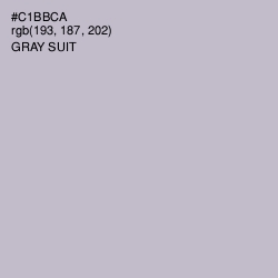 #C1BBCA - Gray Suit Color Image
