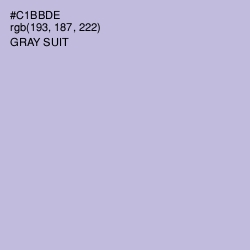 #C1BBDE - Gray Suit Color Image