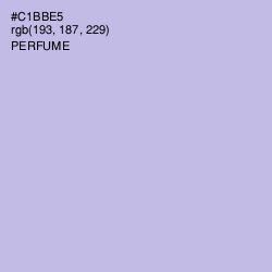 #C1BBE5 - Perfume Color Image