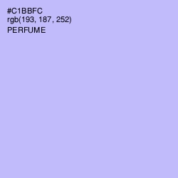 #C1BBFC - Perfume Color Image