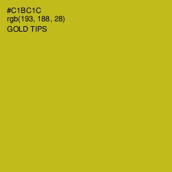 #C1BC1C - Gold Tips Color Image