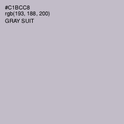 #C1BCC8 - Gray Suit Color Image