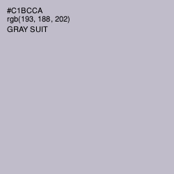 #C1BCCA - Gray Suit Color Image