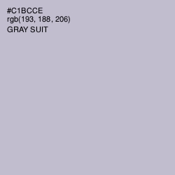 #C1BCCE - Gray Suit Color Image