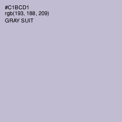 #C1BCD1 - Gray Suit Color Image
