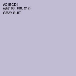 #C1BCD4 - Gray Suit Color Image