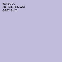 #C1BCDC - Gray Suit Color Image