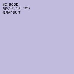 #C1BCDD - Gray Suit Color Image