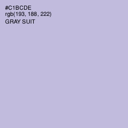 #C1BCDE - Gray Suit Color Image