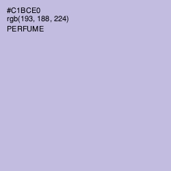 #C1BCE0 - Perfume Color Image