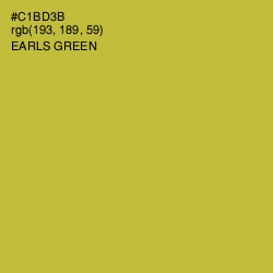 #C1BD3B - Earls Green Color Image