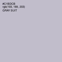 #C1BDCB - Gray Suit Color Image