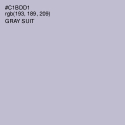 #C1BDD1 - Gray Suit Color Image