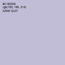 #C1BDD6 - Gray Suit Color Image