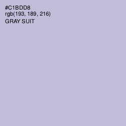 #C1BDD8 - Gray Suit Color Image