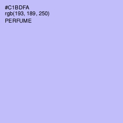 #C1BDFA - Perfume Color Image