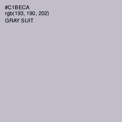 #C1BECA - Gray Suit Color Image