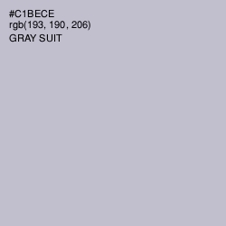 #C1BECE - Gray Suit Color Image