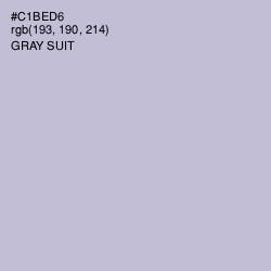 #C1BED6 - Gray Suit Color Image