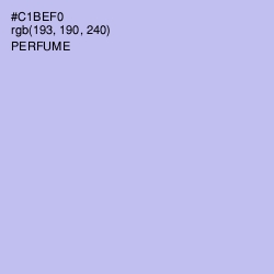 #C1BEF0 - Perfume Color Image