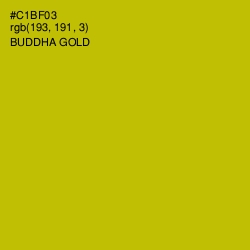 #C1BF03 - Buddha Gold Color Image