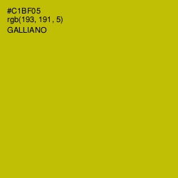 #C1BF05 - Galliano Color Image