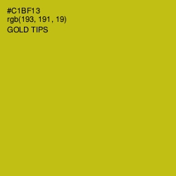 #C1BF13 - Gold Tips Color Image