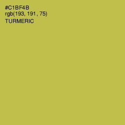 #C1BF4B - Turmeric Color Image