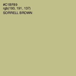 #C1BF89 - Sorrell Brown Color Image