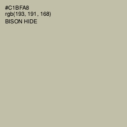 #C1BFA8 - Bison Hide Color Image
