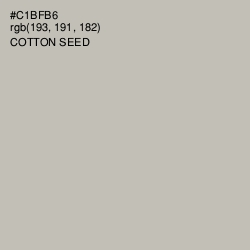 #C1BFB6 - Cotton Seed Color Image