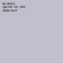 #C1BFCC - Gray Suit Color Image