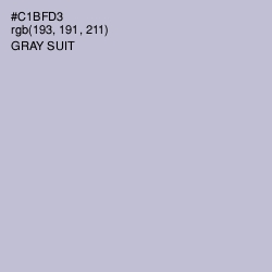 #C1BFD3 - Gray Suit Color Image