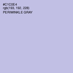 #C1C0E4 - Periwinkle Gray Color Image