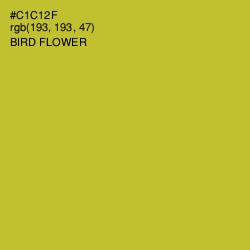 #C1C12F - Bird Flower Color Image