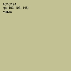 #C1C194 - Yuma Color Image