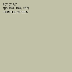 #C1C1A7 - Thistle Green Color Image