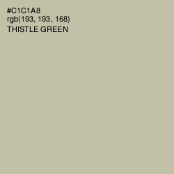 #C1C1A8 - Thistle Green Color Image
