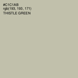 #C1C1AB - Thistle Green Color Image