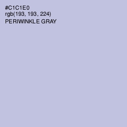 #C1C1E0 - Periwinkle Gray Color Image