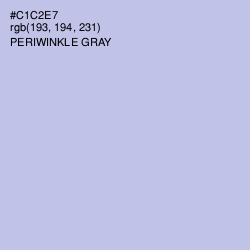 #C1C2E7 - Periwinkle Gray Color Image