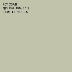 #C1C3AB - Thistle Green Color Image