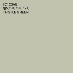 #C1C3AE - Thistle Green Color Image
