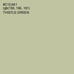 #C1C4A1 - Thistle Green Color Image