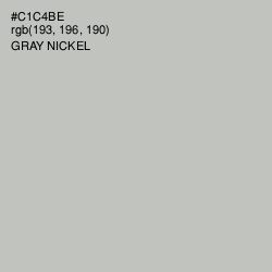 #C1C4BE - Gray Nickel Color Image