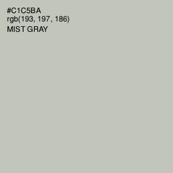 #C1C5BA - Mist Gray Color Image