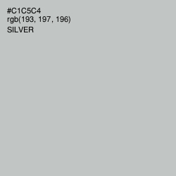 #C1C5C4 - Silver Color Image