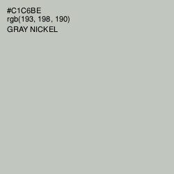 #C1C6BE - Gray Nickel Color Image