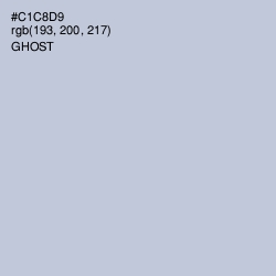 #C1C8D9 - Ghost Color Image